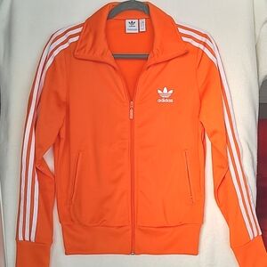 Adidas Orange/White Track Jacket